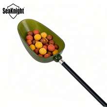 SeaKnight Green Fishing Bait Throwing Spoon - Ergonomic Carp Casting Scoop Tool With Black Handle For Precise Bait Dispensing - Green - View 2