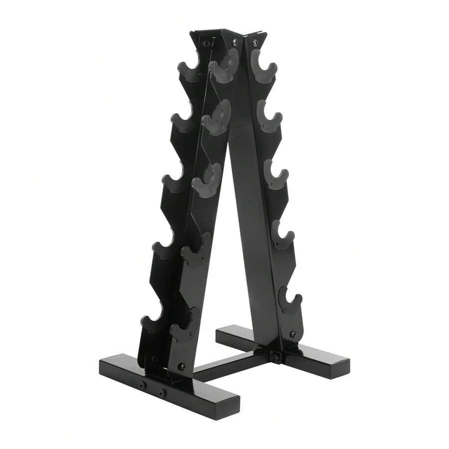 YUNRUX Strength Training Barbell Rack - Silver - View 1
