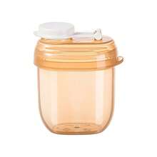 Dispensador de fórmula portátil con tapa a prueba de derrames y operación con un toque, contenedor de alimentación con báscula de medición y ranura para cuchara, 1. - Rosa - Ver 8