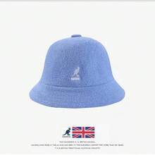 Kangol Kangaroo Hat - Boater Hat For Women, Suitable For Spring, Summer, Autumn And Winter, Making The Face Look Smaller.Round-Top Towel Cap For Men, A  Brand. MGLT - 黑色金標標毛巾漁夫帽 - 查看 8