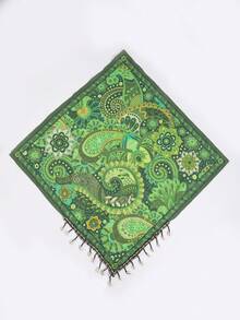 1 chiếc khăn bandana nữ kiểu dáng bohemian họa tiết Paisley, đính vỏ sò và tua rua, thích hợp cho du lịch, kỳ nghỉ, dã ngoại, dự tiệc. - Nhiều màu - Xem 10