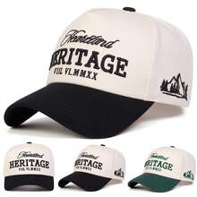 1顶男士 Heartland Heritage Viil Vl.Mmxx 卡车帽，个性化刺绣字母棒球帽，街头时尚五片帽，户外防晒休闲帽，适合春秋季旅行、海滩度假、夏季、假日、节日 - 多色 - 查看 1