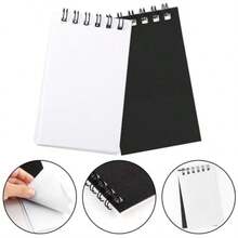 Adecortalk 12 Pcs Mini Notebook for Small Pocket Note Books Bulk Black Notebooks Small Spiral Notepad Memo Note Pads for Adult Work Home Office School Classroom Party Favor Supplies - como en la imagen - Ver 4