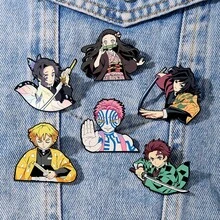 Anime Badge Cartoon Character Enamel Pin Backpack Decoration Gift - Upper Moon Three - View 4