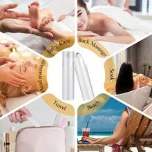 1/2/3pcs 0.34oz Refillable Fragrance Roll-On Bottles, Compact Round Design, Portable Travel Fragrance Oil Containers, Convenient & Practical - Multicolor - View 4