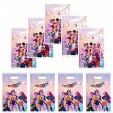 10pcs Cartoon Theme Party Gift Bags, Cute And Durable Suitable For Various Party Celebration Events - Multicolor - View 2