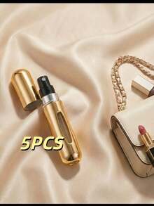 5/1个迷你可填充香水喷雾瓶，5毫升可填充香水旅行装，圣诞必备，可填充香水瓶旅行装，香水旅行喷雾瓶补充装，迷你可填充便携香水喷雾瓶，可填充香水喷雾，可填充泵头，旅行和户外必备，假日和露营必备配件，男女通用 - 彩色 - 查看 17