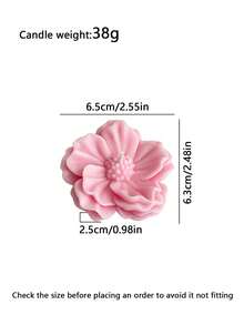 1pc 36g Camellia & Chamomile Flower Scented Soy Wax Candle, Handmade With Natural Soy Wax And Cotton Wick For Stable Burn, Approx 3 Hours Burn Time, Designed As Elegant Gift For Mother's Day, Romantic Dinner, Anniversary, Birthday Party, New Year Home Decor With Fresh Floral Aroma - Flower Candles - View 20