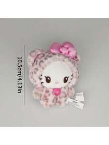 SANRIO 1个三丽鸥豹纹Hello Kitty毛绒玩偶，可作玩偶、包包挂饰，适合作为生日礼物、新年礼物、婚礼季礼物、节日礼物、送给女孩的礼物、送给男孩的礼物。 - 彩色 - 查看 14
