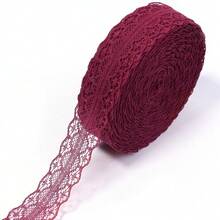 20 Yards/Roll 28mm Non-Elastic Hollow Lace Trim, Fashionable And Elegant Gift Wrapping, Flower Packaging Ribbon, Clothing, Shoes, Hats Decoration Lace Tape, Wedding Holiday Decoration Packaging Ribbon - View 20