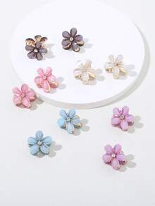 10 chiếc kẹp tóc mini đính đá hình hoa dễ thương, thích hợp làm quà tặng Ngày Valentine, phụ kiện tóc, kẹp càng cua, kẹp hàm, kẹp cài tóc, kẹp tóc mùa thu đông cho trang phục đi nghỉ mát, quà tặng Valentine cho nữ, phụ kiện cần thiết cho kỳ nghỉ hè, bãi biển. - Nhiều màu - Xem 4