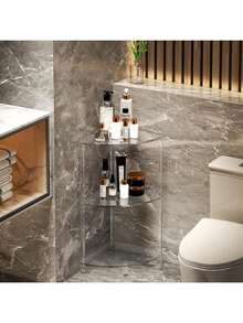 Bộ bàn làm việc kết hợp hình tam giác bằng acrylic, có thể sử dụng 2 tầng, 3 tầng hoặc 4 tầng. - trắng - Xem 6