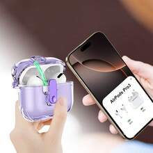 Tương thích với Pro/Pro2/4/3/Pro3, ốp tai nghe chống sốc bằng TPU trong suốt có khóa. - Trong sáng - Xem 8