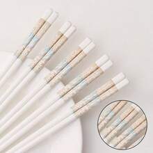 10 đôi đũa gốm, dễ vệ sinh, chống trơn trượt, chống nấm mốc, bền chắc, đũa gia dụng cao cấp. - Xem 2