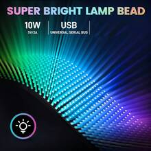 1 Pack 16*64 Pixel RGB Soft Screen Light, USB 5V APP+Remote Control - View 8