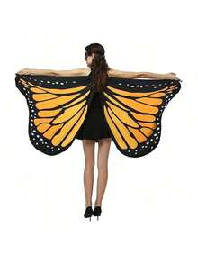 Women's Butterfly Wing Cape - Soft, Lightweight And Breathable Silk Butterfly Cape Shawl, Suitable For Cosplay, Stage Performance, Theme Party, Carnival, Holiday Costume Accessories, Party Props, Available In Multiple Colors, Perfect Gift For Adult Women, Teenage Girls And Female Friends - Multicolor - View 8