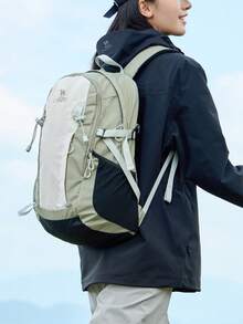 CAMEL CROWN Large Capacity Backpack, Hiking Leisure Climbing Travel Outdoor Bag - Green Mountains - View 5