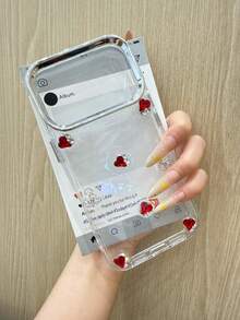 Đá đính hình trái tim bằng epoxy