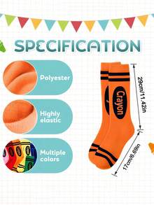 4 Pares/8 Pares de Calcetines de Tobillo Rayados Coloridos, Calcetines Delgados Suaves, Innovadores y Creativos Adecuados para Mujeres - Multicolor - Ver 7