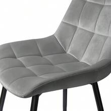 Set Of 2, 4, Or 6 Dining Chairs, Metal Frame, Scandinavian Kitchen Chairs, 150 Kg Weight Capacity, For Living Room, Dressing Table - Màu Xám nhạt - Xem 8