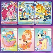 Hasbro 我的小马宝莉卡片收藏 - 闪亮月亮系列全盒装，第五波，官方授权收藏品，友谊就是魔法系列，是女孩生日派对和聚会的理想之选 - 彩色 - 查看 10