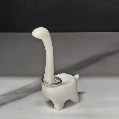 Giá đỡ nhẫn hình khủng long, thích hợp để đựng bông tai, nhẫn, trang sức, trang trí bàn làm việc, giá đỡ nhẫn cưới/nhẫn đính hôn, trang trí phòng theo phong cách sinh viên dễ thương, món quà thanh lịch và đáng yêu dành cho phái nữ, lý tưởng cho Ngày Valentine, những đêm lãng mạn, sinh nhật, kỷ niệm.