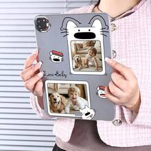 Funda transparente personalizada con foto, impresión de foto personalizada, compatible con iPad Air/Pro, regalo ideal - Multicolor - Ver 4