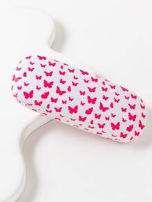 1个多功能蝴蝶印花眼镜盒，适合日常使用，闪亮波西米亚风格 - 彩色 - 查看 5