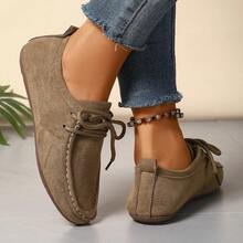 Women's Solid Color Fashion Shoes, Suitable For All Seasons - Camel - View 7