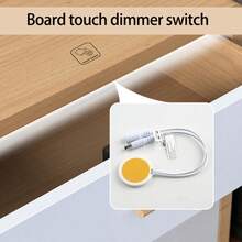 Công tắc cảm ứng ẩn xuyên thấu DC 5V-24V 5A điều khiển dải đèn LED có thể điều chỉnh độ sáng, không cần khoan - Trắng - Xem 2