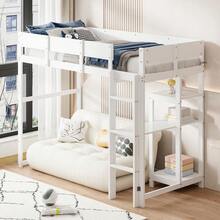 Kids Bed Frames, Headboards & Footboards - White + Wood + 90cm*200cm-1 - View 11