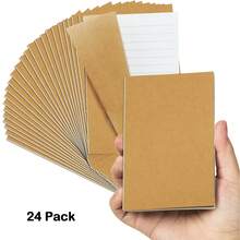 Bộ 24 cuốn sổ tay mini, giấy kẻ dòng dành cho sinh viên, bìa mềm, bộ sổ nhật ký du lịch, sổ ghi chú nhỏ để viết và vẽ, sổ tay theo chủ đề. - Phối màu - Xem 11