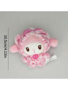 SANRIO 1个三丽鸥豹纹Hello Kitty毛绒玩偶，可作玩偶、包包挂饰，适合作为生日礼物、新年礼物、婚礼季礼物、节日礼物、送给女孩的礼物、送给男孩的礼物。 - 彩色 - 查看 6