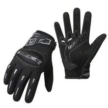 1 par de guantes de moto para primavera/verano, guantes unisex delgados, transpirables, antideslizantes y resistentes al desgaste con pantalla táctil para carreras, todoterreno y motocicleta - Multicolor - Ver 14