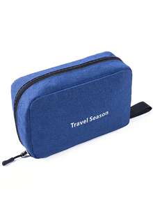 Sac de toilette de voyage à suspendre, grande capacité, séparation humide et sèche, sac à maquillage, portable, pliable, crochet, sac de rangement de toilette, voyage, rangement des soins de la peau, maille, multi-compartiments, organisateur de voyage, rangement des articles de toilette d'hôtel, organisateur de set de toilette - Multicolore - Voir 9