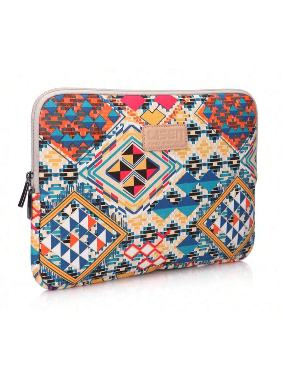 LISEN Blue Rhombus Plaid Shock-Proof & Water-Resistant Laptop Sleeve, Fits 12-16 Inch MateBook, Legion R7000P Y9000P, ThinkBook 15.6/16 Inch (2021-2026 Models), Air 13/15 Inch M1/M2/M3, Pro 13.3-16 Inch, HP And More - Multicolor - View 1