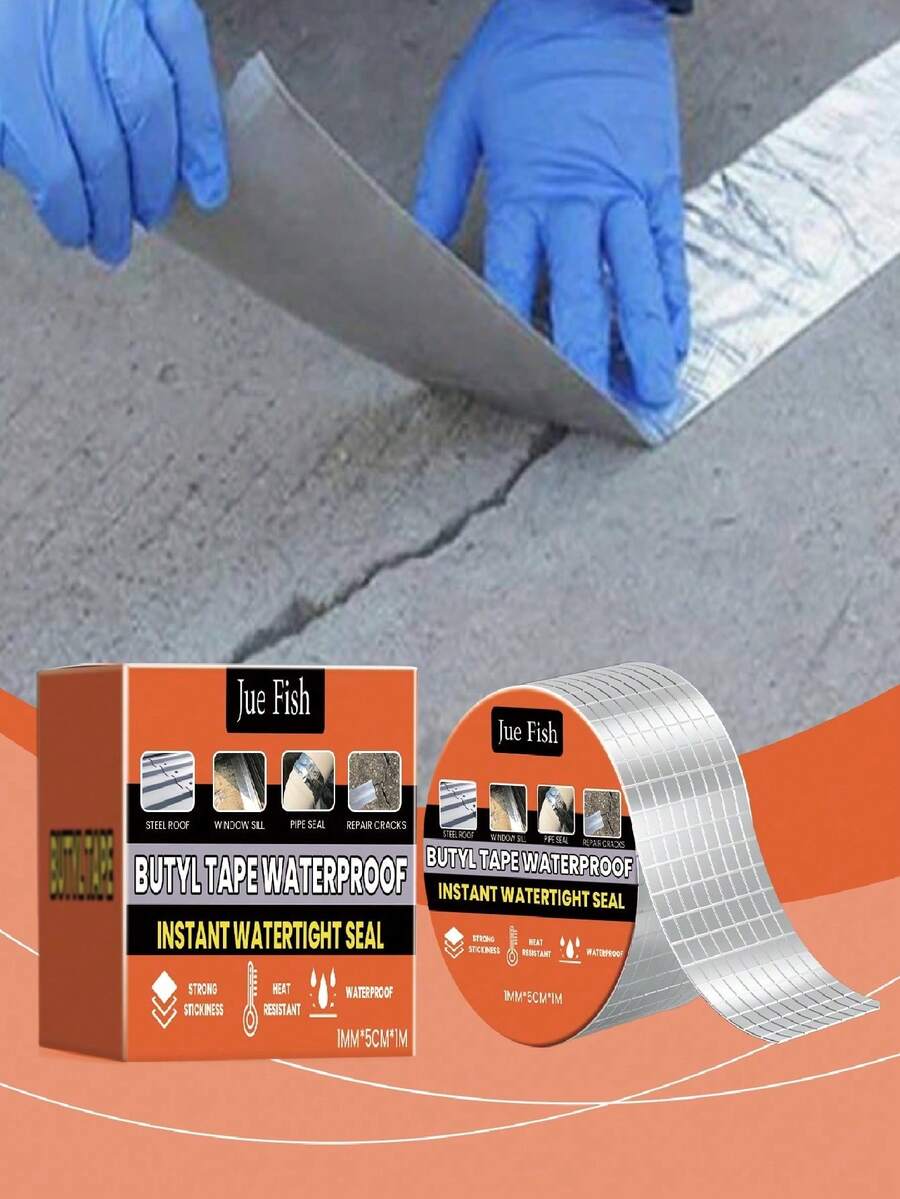 防水丁基胶带屋顶漏水堵漏，防潮，高粘性自粘铝箔防水膜 - 防水丁基膠帶 - 查看 1