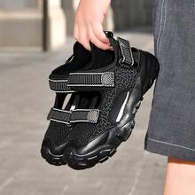 兒童運動涼鞋 包頭沙灘鞋 透氣防滑輕量運動鞋，適合夏季戶外玩耍與休閒 - 黑色 - 查看 6