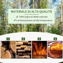 Outsunny 三層杉木植物架，80 x 40 x 148厘米 - 巧克力棕 - 查看 5