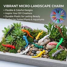 10/1pc Tượng trang trí thằn lằn nhỏ nhiều màu, tạo phong cảnh thu nhỏ phong cách tự nhiên đa dạng, kích thước nhỏ gọn, chất liệu nhựa phù hợp để sắp xếp, trang trí cảnh thu nhỏ trong nhà, bể cá hoặc điểm nhấn cho cây mọng nước - Nhiều màu - Xem 5
