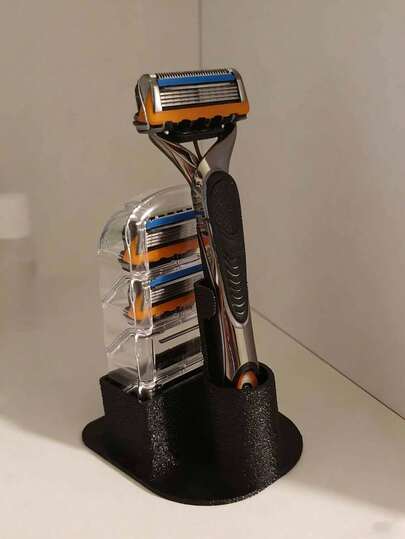 Giá đựng dao cạo cầm tay, kệ đựng đồ dùng phòng tắm, chất liệu nhựa bền, thích hợp để cất giữ đồ dùng trong nhà và phòng tắm, món quà tuyệt vời cho nam giới và gia đình.