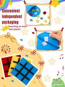 1/3/4/6/8/12 Sets Tic Tac Toe Board Game, Mini Noughts And Crosses, Birthday Party Favors, Classic Toys, Stocking Stuffers, Christmas Gifts With Envelopes, Random Colors, Suitable For Boys, Girls, Holidays, Birthdays, Parties, Christmas, Halloween, Carnival, Adding Color To Life - Multicolor - View 4