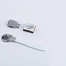 一套足部死皮剃除器套装，足部锉刀去茧工具，适用于手脚（包含足部锉刀头和磨网） - 白色 - 查看 7