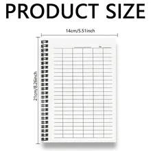 A5 Versatile Grid Notebook With Creative Football Themed Cover, 100 Pages/50 Sheets, Suitable For Work, Study, School Attendance, Company Finance Accounting, Inventory Management, Business Meeting Records And More, Helping Efficient Work And Study - Vertical Version - View 2