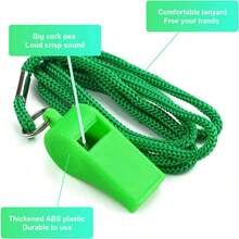 4/10pcs Colorful Cheerleader Whistle With Lanyard, High Decibel Sports Whistle Suitable For Football Games, Sports Events, Birthday Parties, Carnivals, Cheering Accessories - Multicolor - View 5