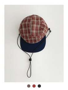 Women's Soft Crown Striped Plaid Quick-Dry Peaked Cap, Spring Summer Thin Breathable Sun Protection Outdoor Drawstring American Color Block Baseball Hat,Beach,Travel - Multicolor - View 6