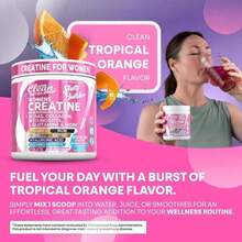 Creatine For Women |   Creatine Monohydrate + BCAA Powder Myo-Inositol Collagen Biotin Hyaluronic Acid Folate L Glutamine Vitamin D3 Iron Zinc D-Chiro-Maca Digestion - 1瓶 - 查看 8