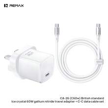 REMAX CA-26(C60W) 氮化鎵充電器數據線套裝，PD60W動態低溫快充，Type-C充電插頭充電線，小體積，大功率,隨身攜帶無壓力 - 彩色 - 查看 9