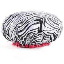 1 pieza/Set Gorro de ducha impermeable de doble capa con estampado de leopardo, gorros de baño para mujeres para lavarse el cabello, ducha, cocina y uso doméstico - gorro de ducha - Ver 14