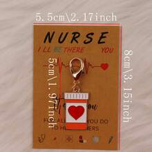 11pcs/22pcs Nurse Appreciation Enamel Keychain Set "I'll Be There For You" Thank You Gift For Healthcare Workers - Multicolor - View 3